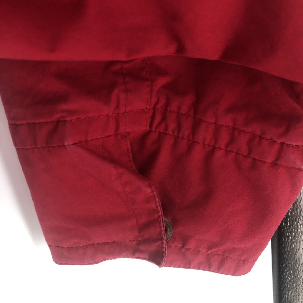 Eddie Bauer Vintage Women's Medium Wind/ Rain Jacket Canvas Coat Zip Button Hood - Picture 14 of 16